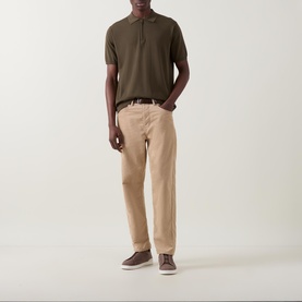 Regular Fit Zip Polo Shirt