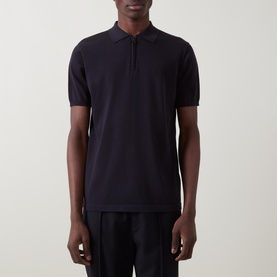 Regular Fit Zip Polo Shirt