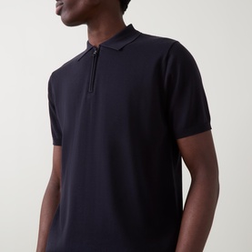 Regular Fit Zip Polo Shirt