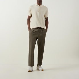 Garment-Dyed Polo Shirt