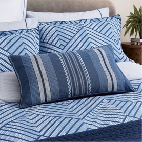 Kayah Liyana Cushion Indigo & Charcoal
