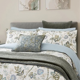 Emira Duvet Set Teal & Green