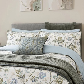 Emira Pillowcase Pair Teal & Green