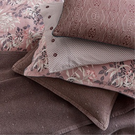 Katara Pillowcase Pair Pink & Grey