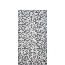 Alba/Maria Towel Charcoal, Chalk & Tan