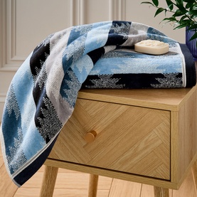 Kay/Liyana Towel Indigo & Charcoal
