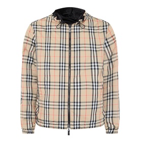 Reversible Check Print Windbreaker
