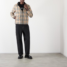 Reversible Check Print Windbreaker