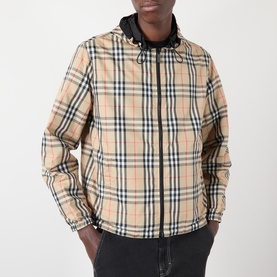 Reversible Check Print Windbreaker