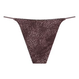 Signature Satin Printed Tanga Briefs