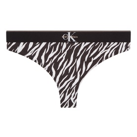Graphic Print Monogram Logo Thong