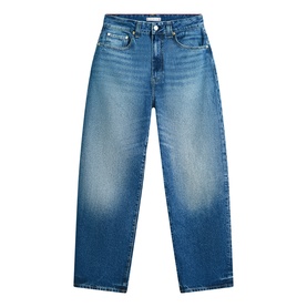 Mid-Rise Tapered Barrel Leg Jeans