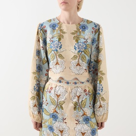Garden Scarf Blouse