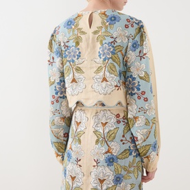 Garden Scarf Blouse