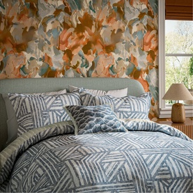 Crater Duvet Set Sapphire