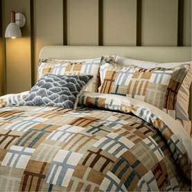 Monolith Duvet Set Amber & Sky