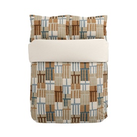 Monolith Duvet Set Amber & Sky