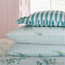 Blossom Duvet Set Aqua