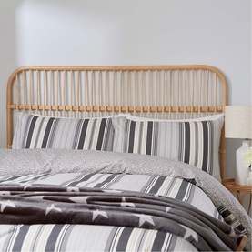 Beach House Duvet Set Linen & Grey