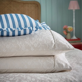 Floral Trail Duvet Set Linen
