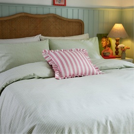 Gingham Duvet Set Green
