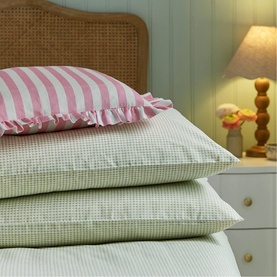 Gingham Duvet Set Green