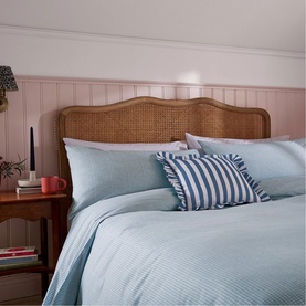 Gingham Duvet Set Blue