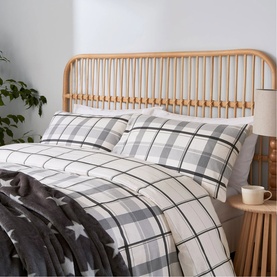 Hudson Duvet Set Charcoal & Linen