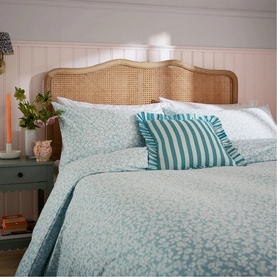 Rosebud Duvet Set Aqua