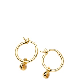 November Birthstone Mini Charm Hoop Earrings