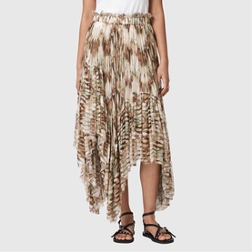 Danae Asymmetric Printed Skirt