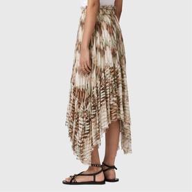 Danae Asymmetric Printed Skirt