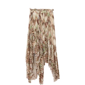 Danae Asymmetric Printed Skirt