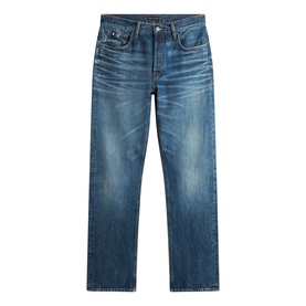 Whiskered Regular Straight Leg Jeans