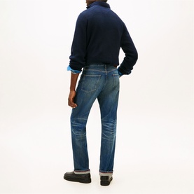 Whiskered Regular Straight Leg Jeans