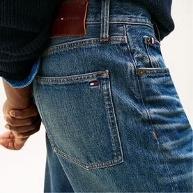Whiskered Regular Straight Leg Jeans