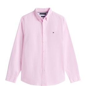 Logo Flag Single Cuff Oxford Shirt