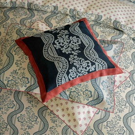 Aubrey & Hykenham Cushion Indigo