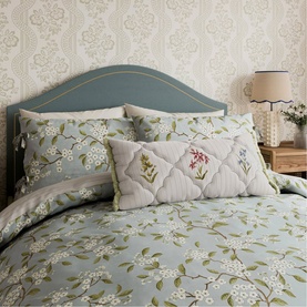 Damson Blossom Duvet Set Porcelain
