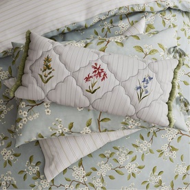 Damson Blossom Duvet Set Porcelain