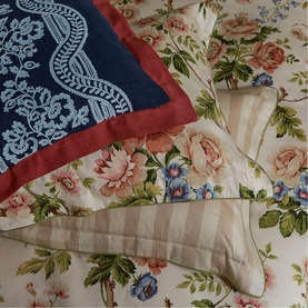 Hykenham Duvet Set Rose & Sage