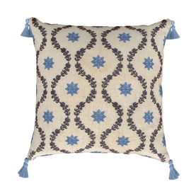 Onslow Trellis Cushion Blue