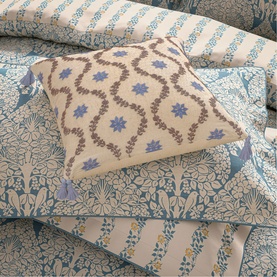 Onslow Trellis Cushion Blue