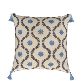 Onslow Trellis Cushion Blue