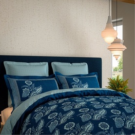 Eastern Bloom Duvet Set Indigo