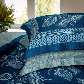 Eastern Bloom Duvet Set Indigo