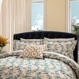Sweet Tendrils Duvet Set Blue