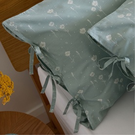Daisy King Pillowcase Pair Sage