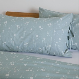Daisy King Pillowcase Pair Sage