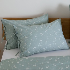 Daisy Standard Pillowcase Pair Sage